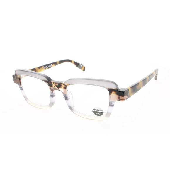 EYEBOBS 3404-74-2.00 Eyeglasses Eye Glasses 074 BLUE/GREY-STRIPED/TORTOISE Authe - Picture 1 of 1
